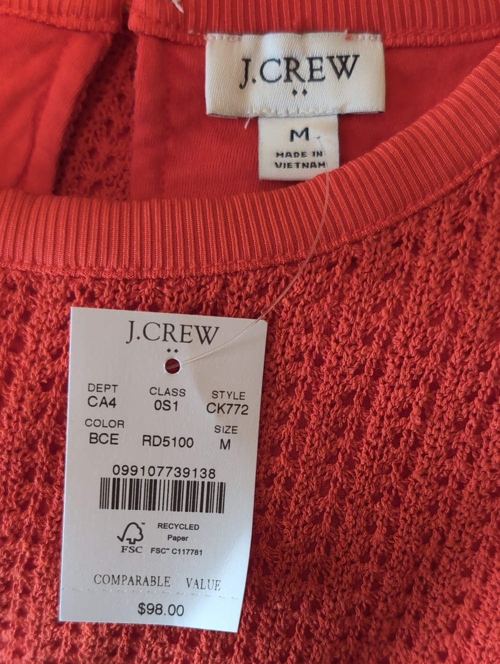 J. Crew Factory Crochet Shift Dress - Picture 5 of 6
